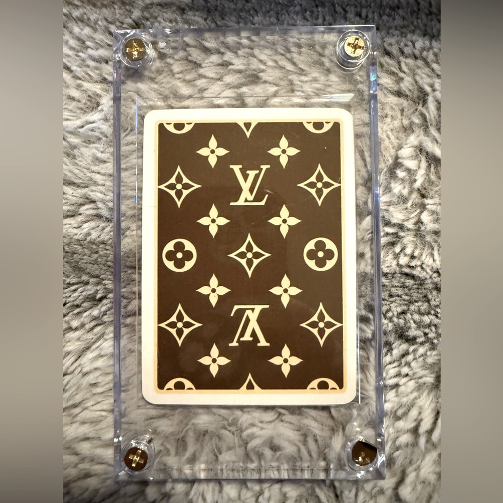 Louis Vuitton Jack of Hearts Collectable Playing Card in Case!